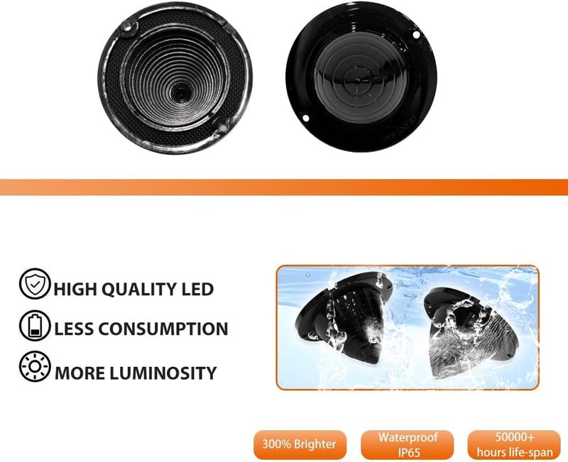 ADIIL 2PCS Rear Smoked Lens Tail Light Lamp Kit For 1960 1961 Chevrolet Bel Air/Biscayne/Nomad/El Camino & Impala - Image 2